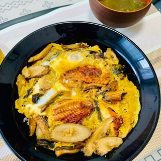 うなぎとゴボウの卵とじ丼 〜柳川風〜